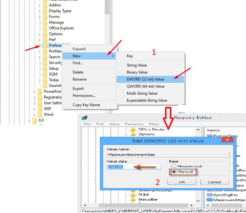 Tạo file MaximumAttachmentSize