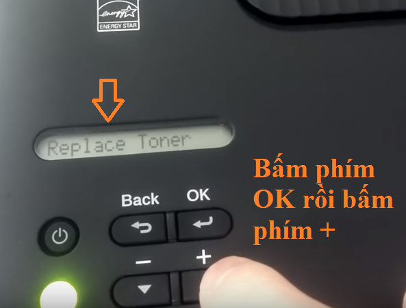 Lỗi Replace Toner và Hướng dẫn cách reset mực trên máy in Brother HL L2321D, L2361DN, L2366DW